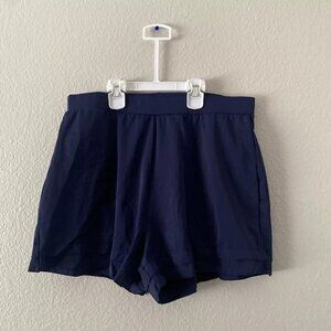 Keeprone Women's Navy Blue Short Sweat Soft Comfy Shorts Size 10